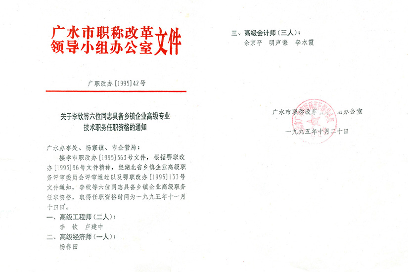專(zhuān)業(yè)技術(shù)職務(wù)資格通知